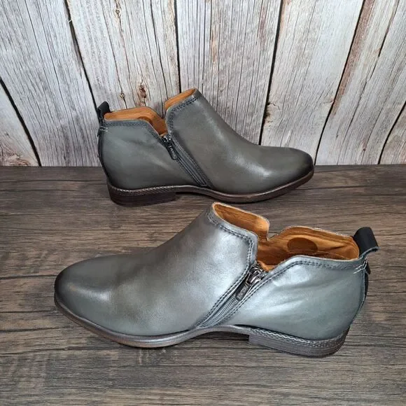 Pikolinos Ordino Lead Gray Ankle Boots Women's Sz 10.5-11 EU41 (NWOB)